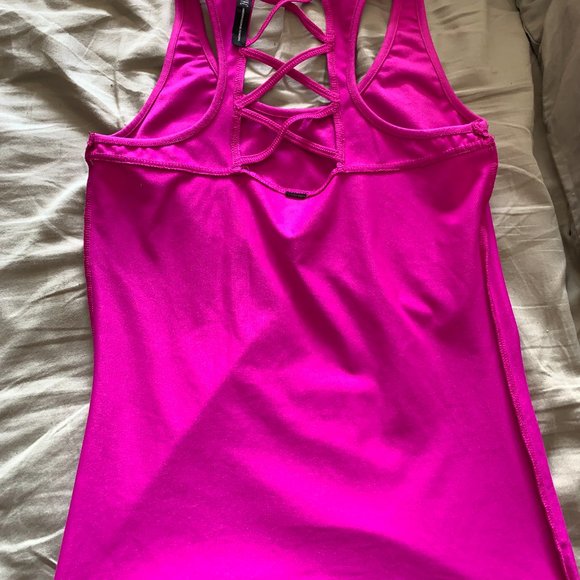 Women's Athletic tank top, shocking pink, size L, INC International Concepts - Picture 4 of 4